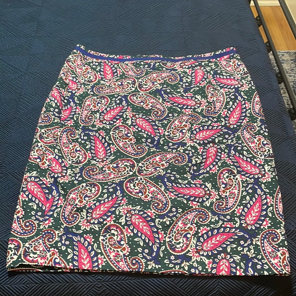 Paisley pencil skirt